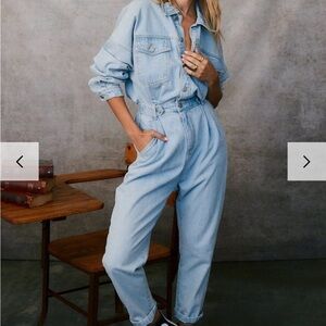 12thTribe Denim Jumpsuit